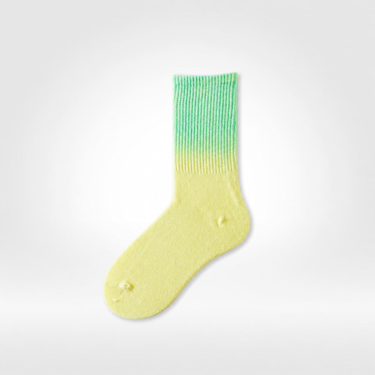 Sunset Gradient Ribbed Cotton Socks