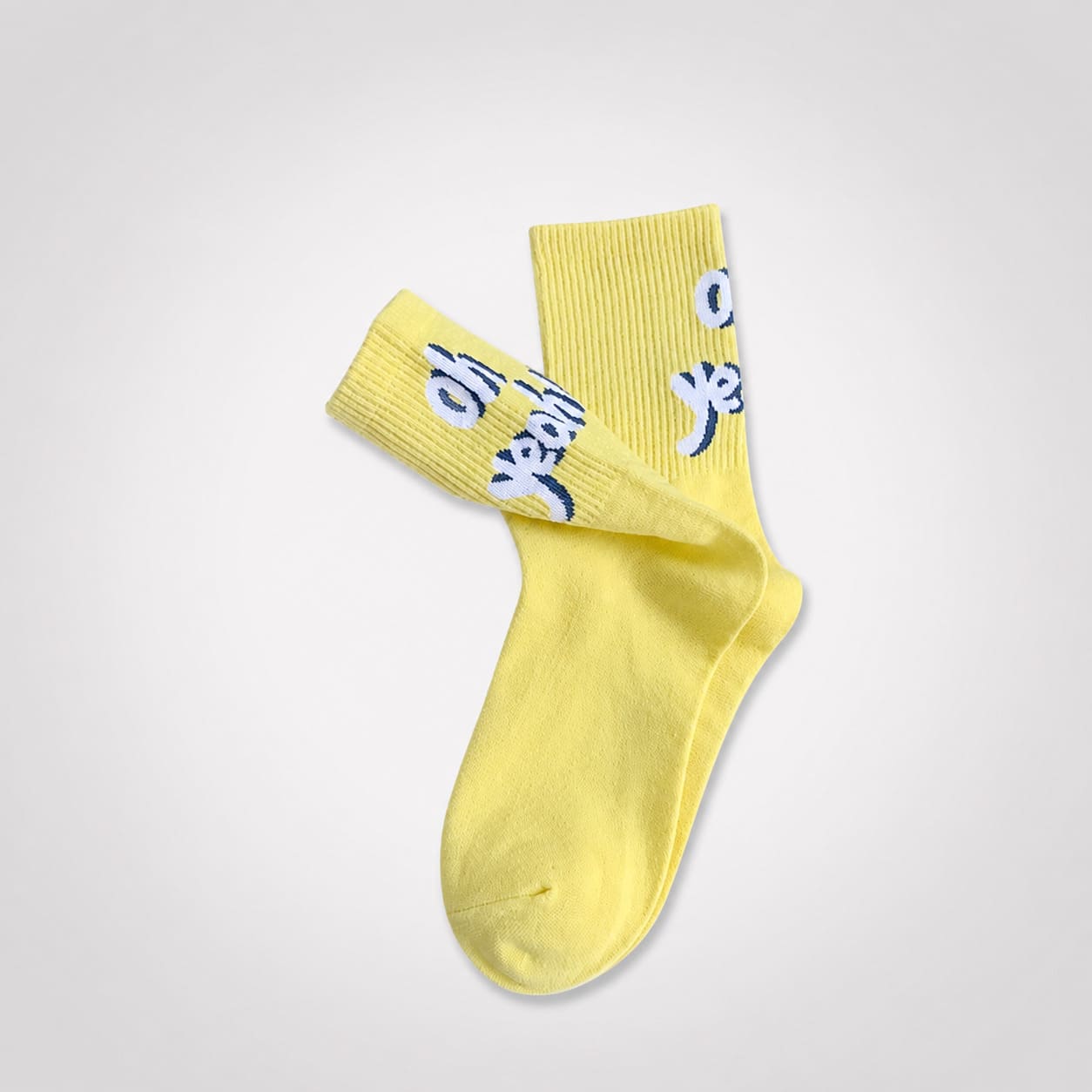 Playful Letter Pattern Cotton Socks