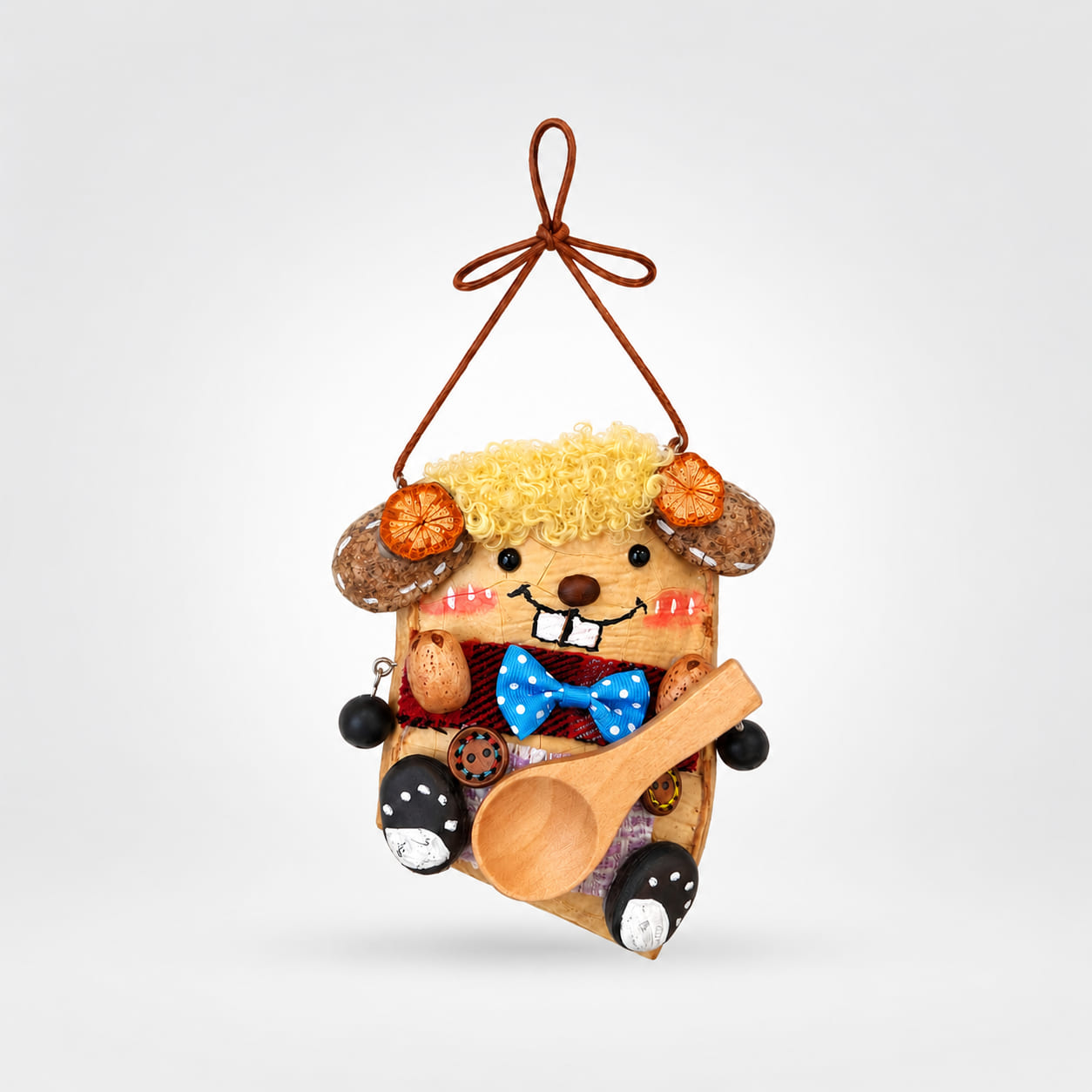 Baker Pup Walnut Charm
