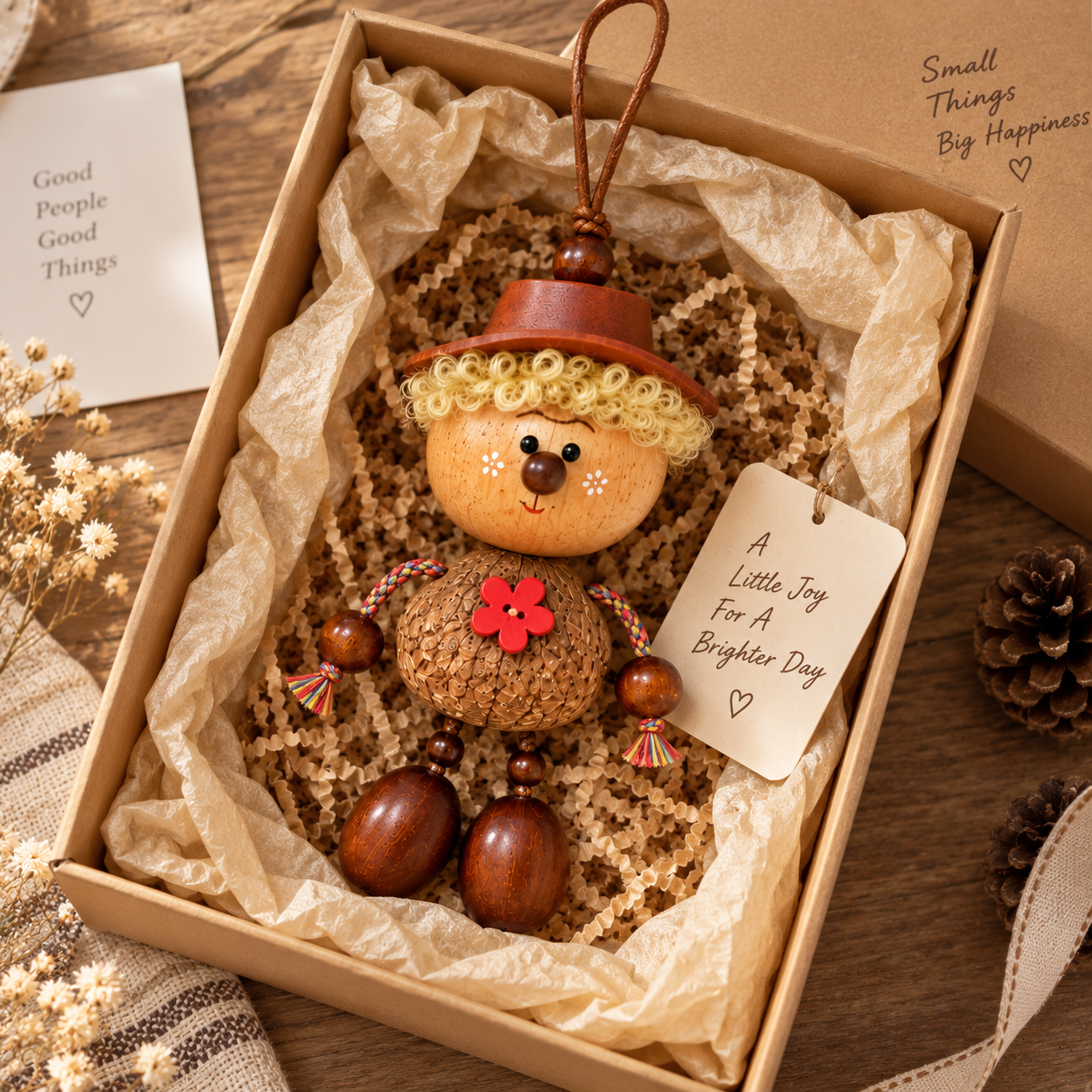 Little Farmer Walnut Doll