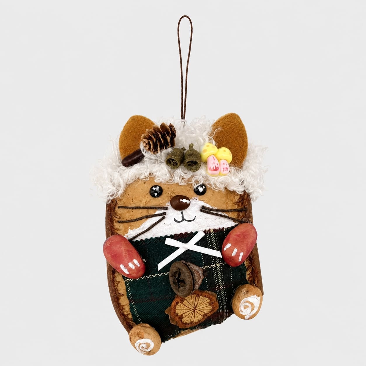 Highland Plaid Kitty Charm
