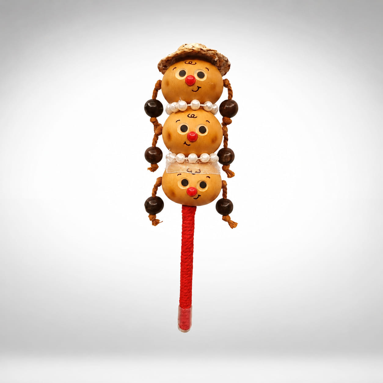 Triple Gourd Family Hand Rattle