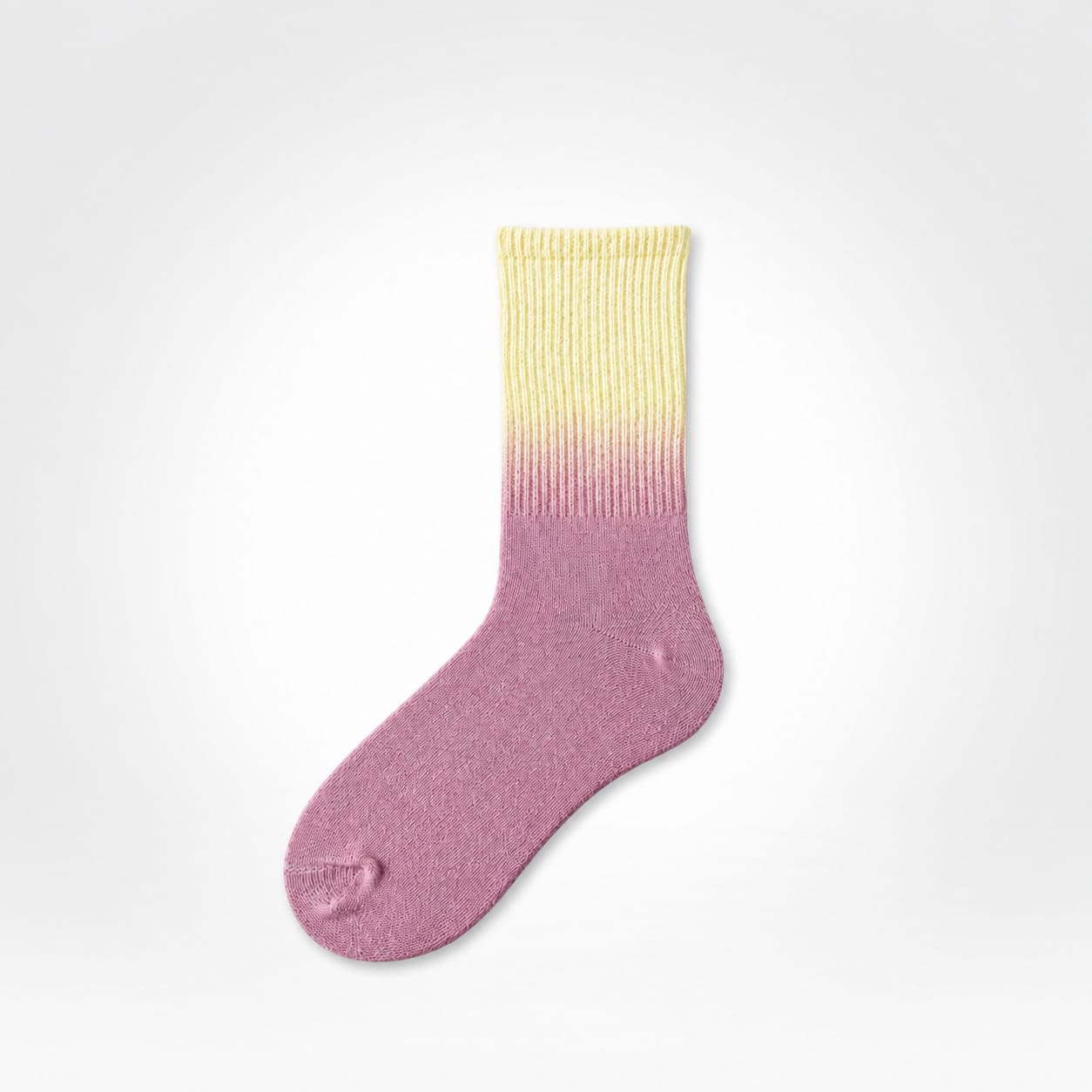 Sunset Gradient Ribbed Cotton Socks