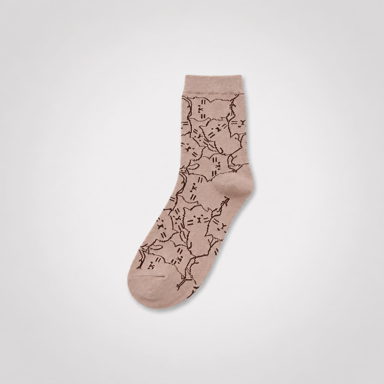 Minimal Animal Pattern Cotton Socks