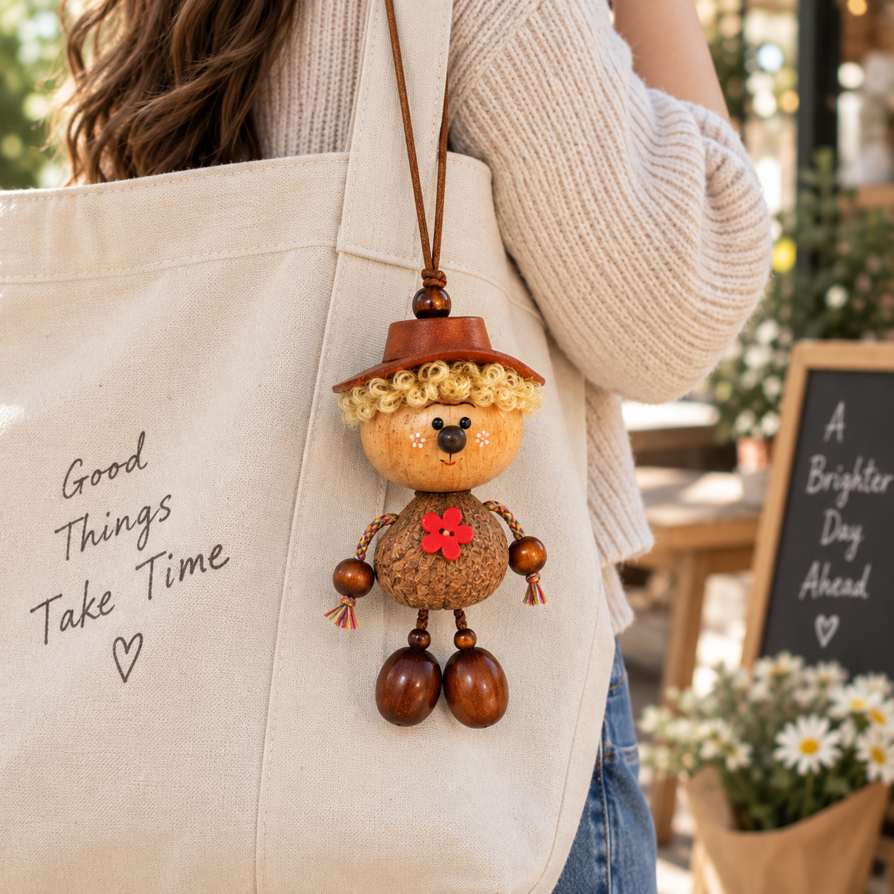Little Farmer Walnut Doll