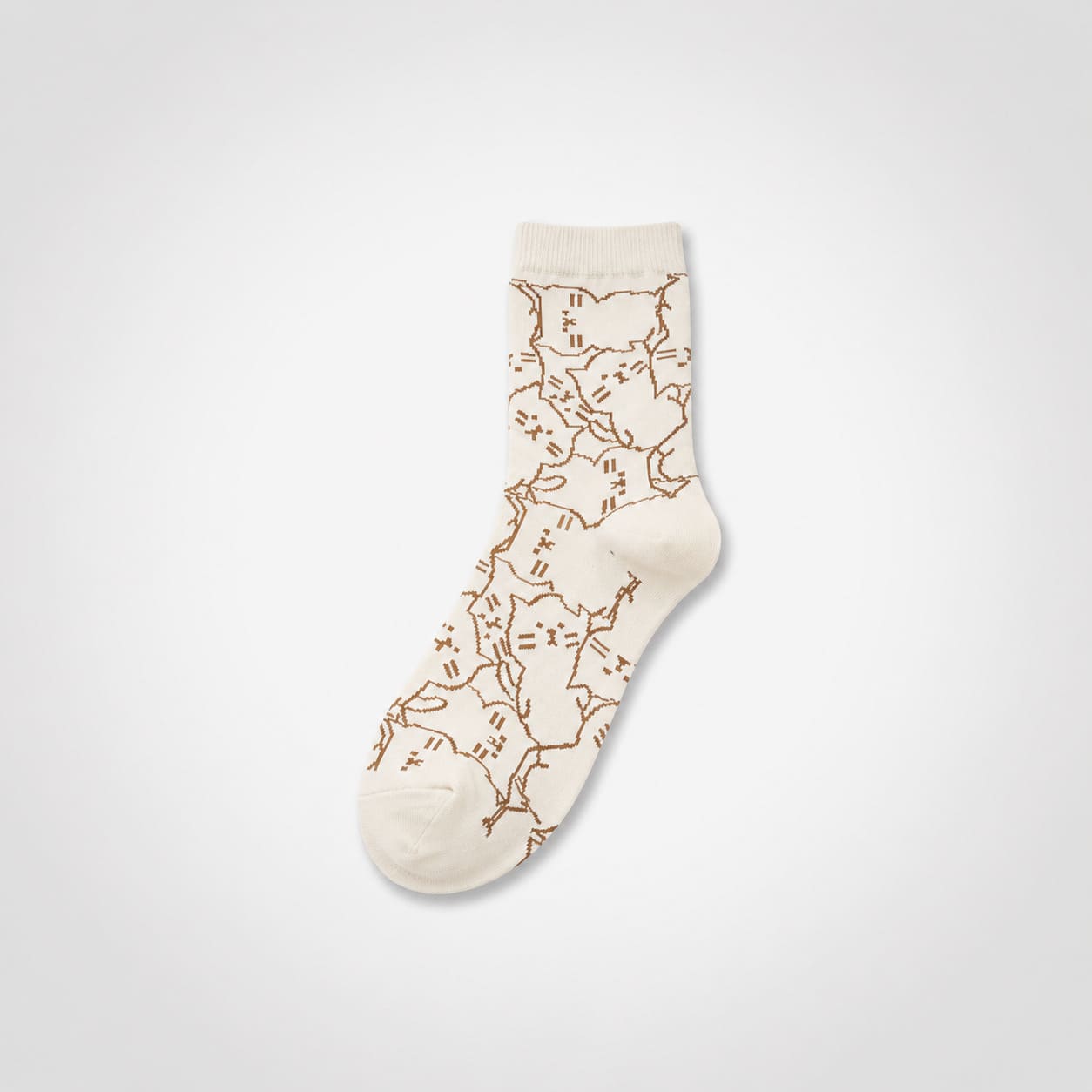 Minimal Animal Pattern Cotton Socks