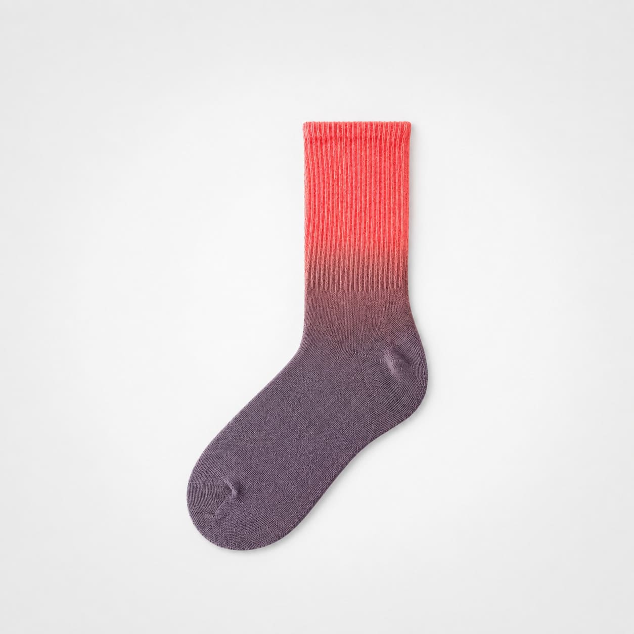 Sunset Gradient Ribbed Cotton Socks