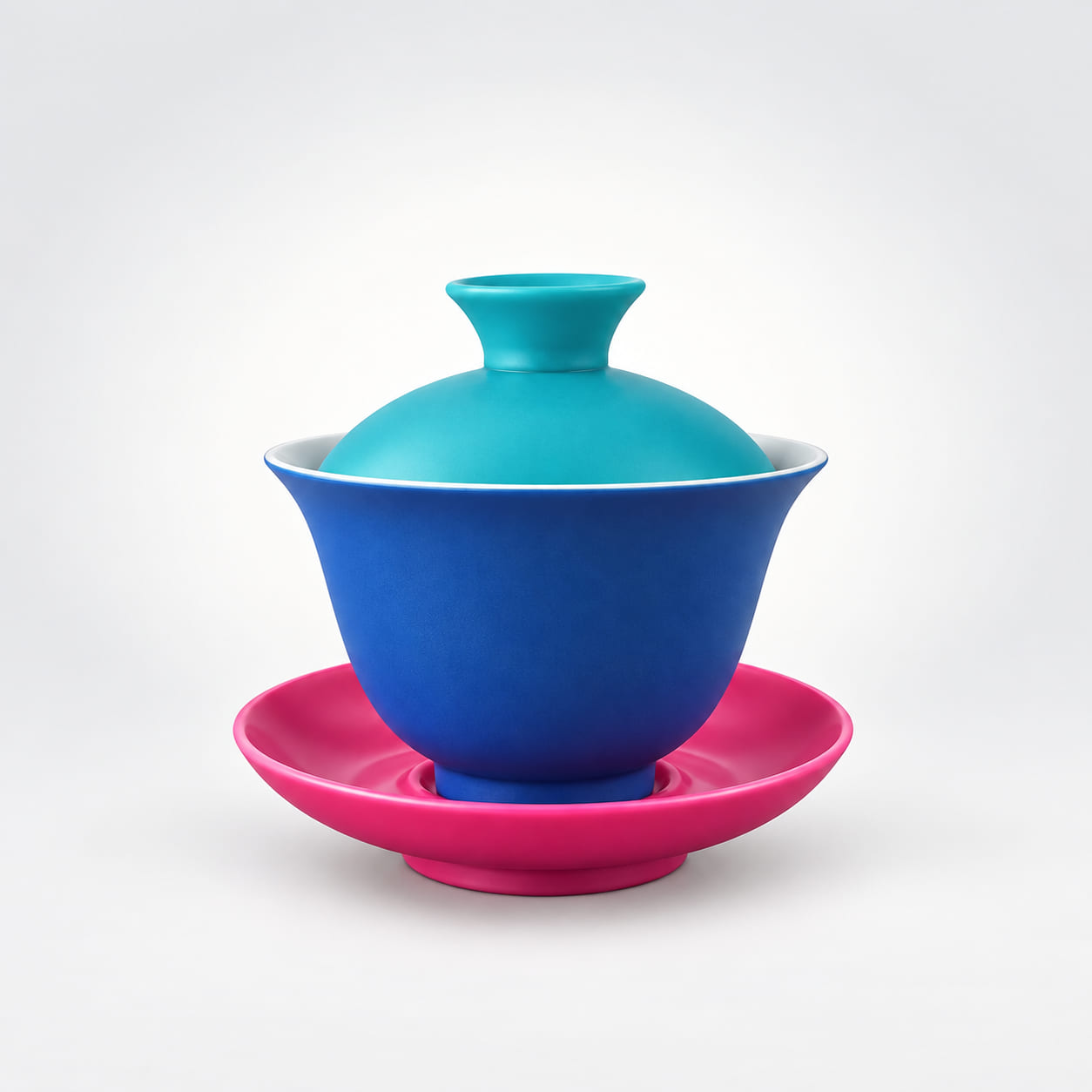 Colorful Ceramic Scented Candle with Lid & Tray