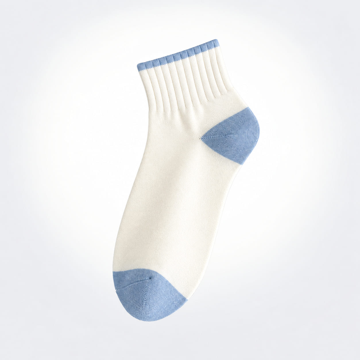 Color-Block Ribbed Crew Socks