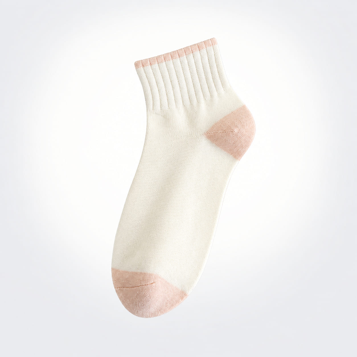Color-Block Ribbed Crew Socks