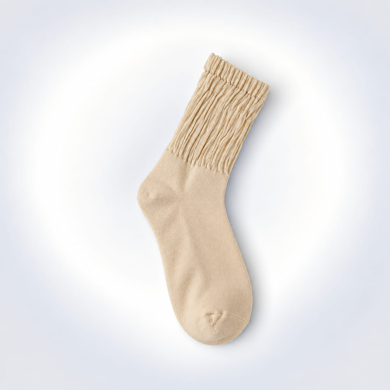 Soft Ribbed Cotton Crew Socks