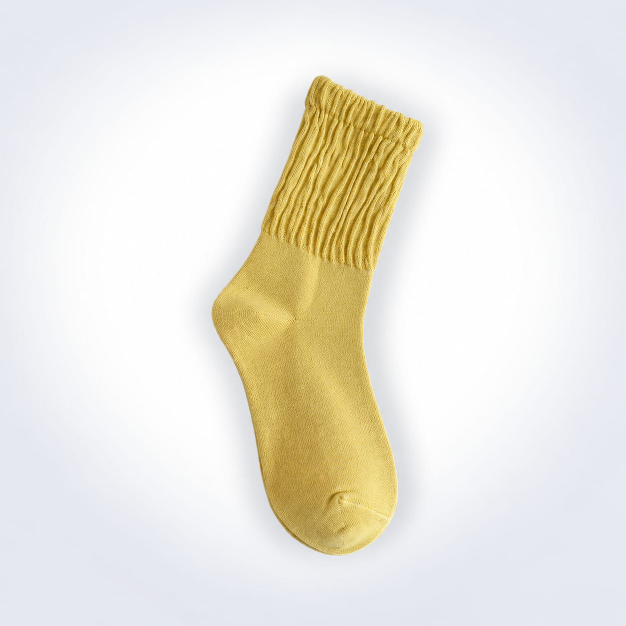 Soft Ribbed Cotton Crew Socks