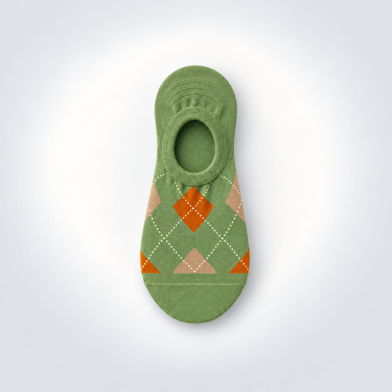 Women's Argyle No-Show Socks