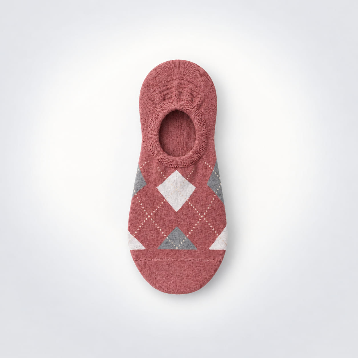 Women's Argyle No-Show Socks