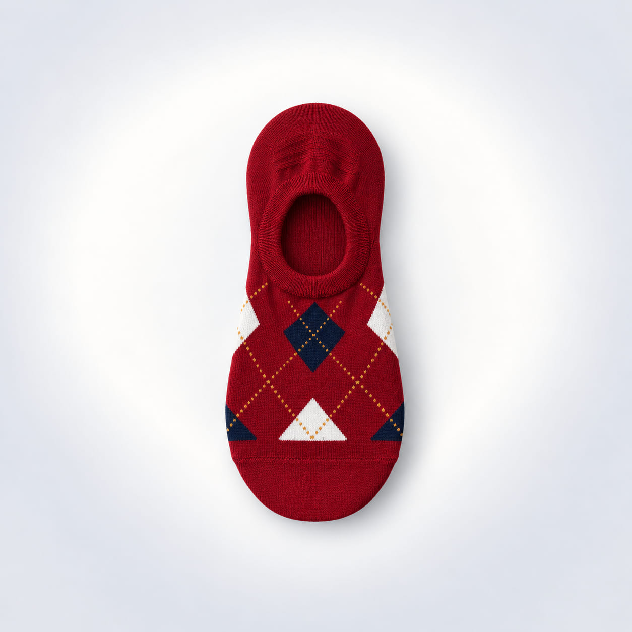 Women's Argyle No-Show Socks