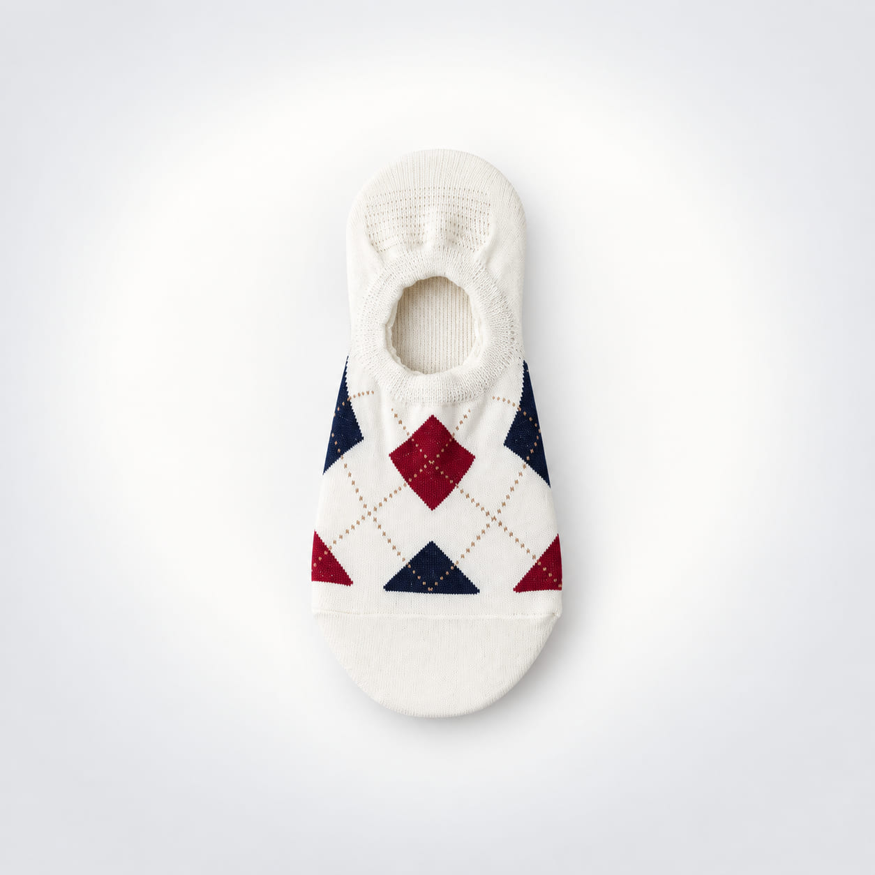 Women's Argyle No-Show Socks
