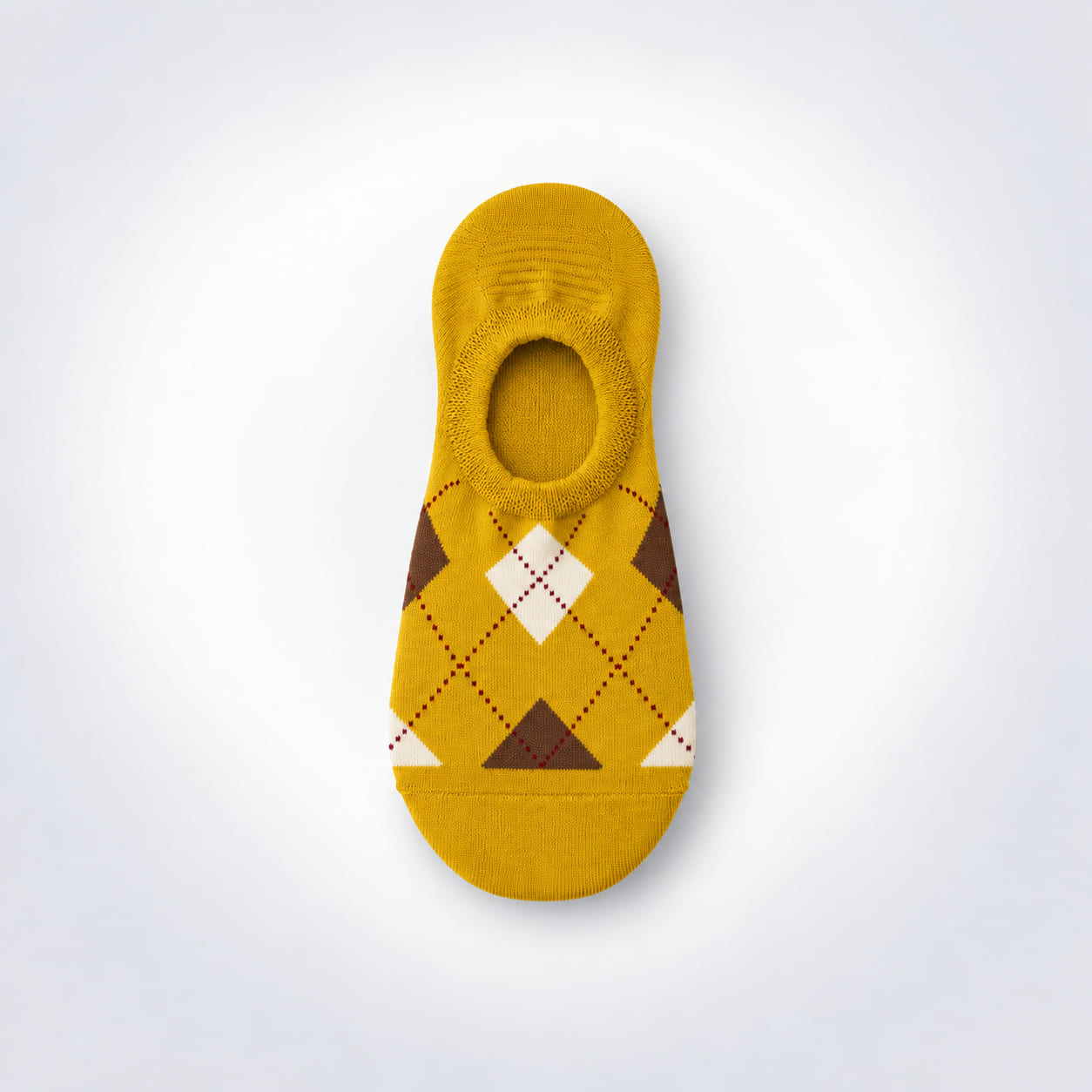 Women's Argyle No-Show Socks