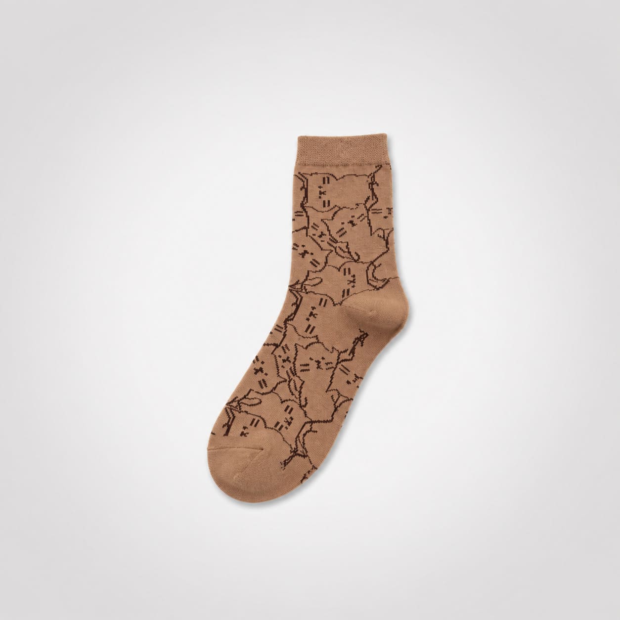 Minimal Animal Pattern Cotton Socks