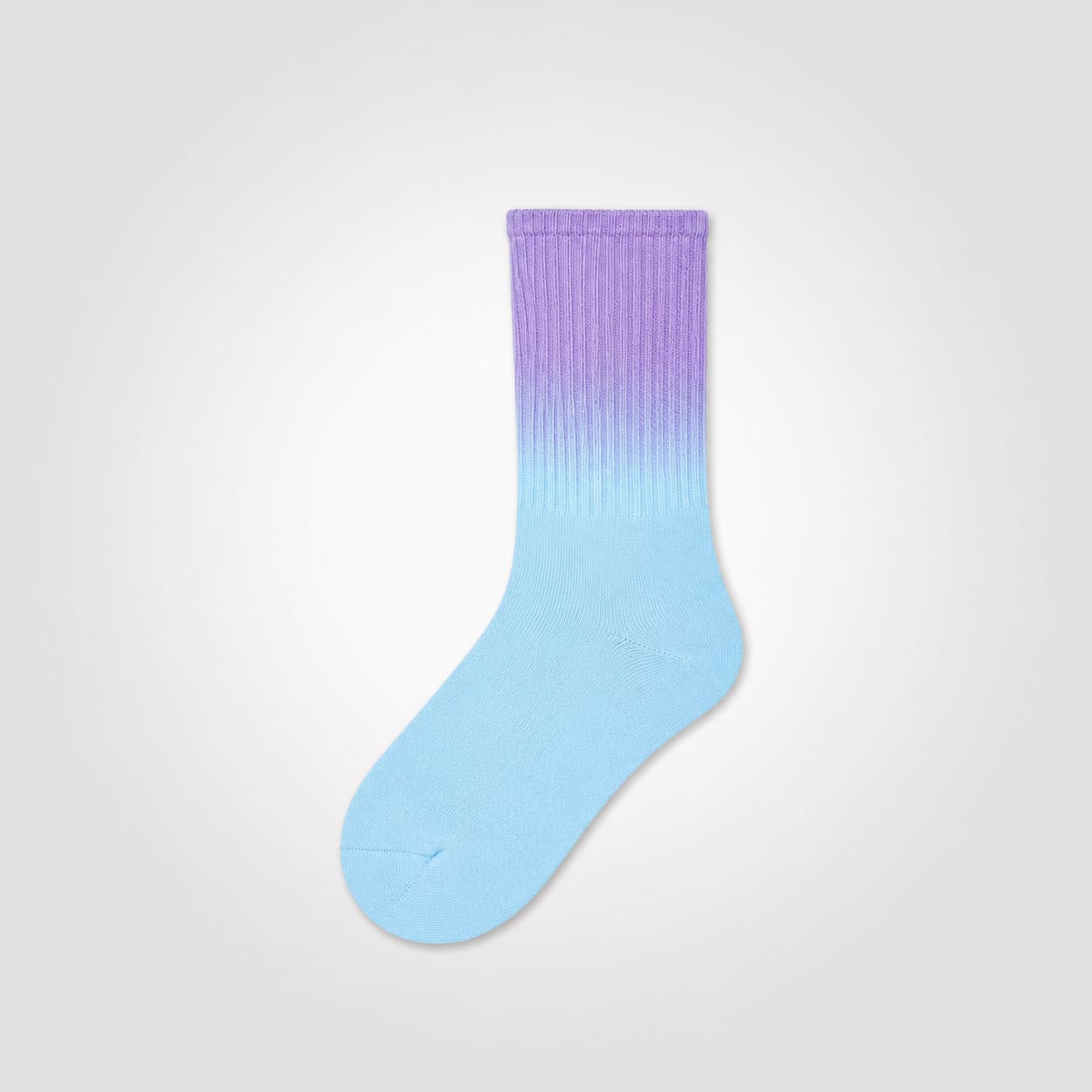 Sunset Gradient Ribbed Cotton Socks
