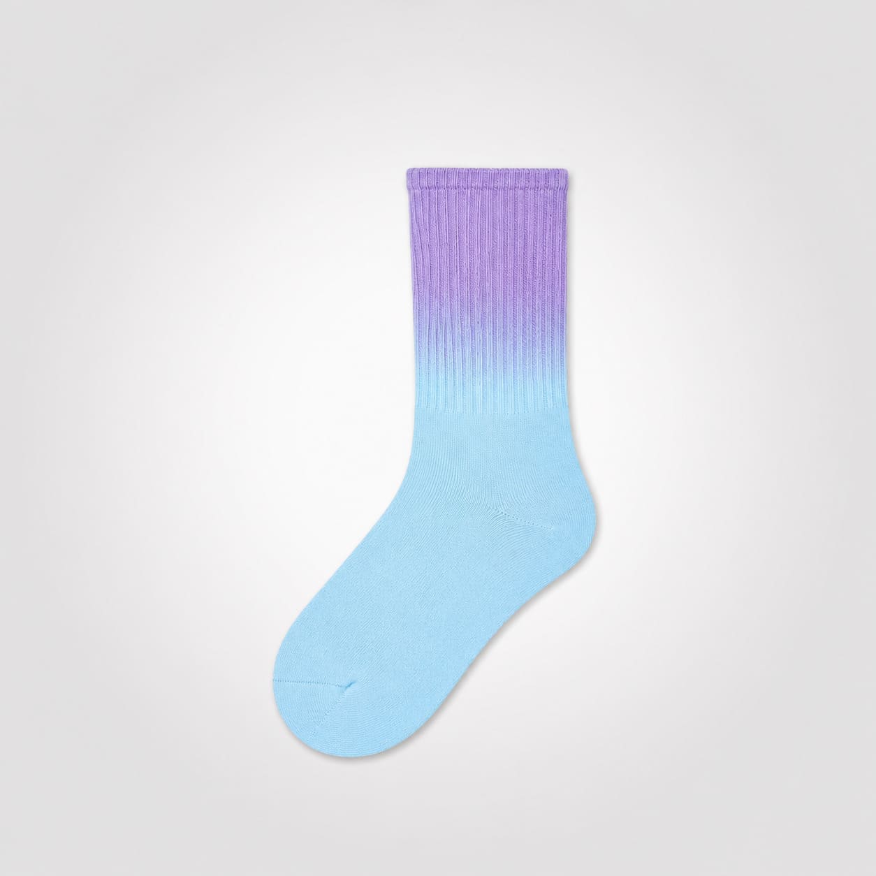 Sunset Gradient Ribbed Cotton Socks