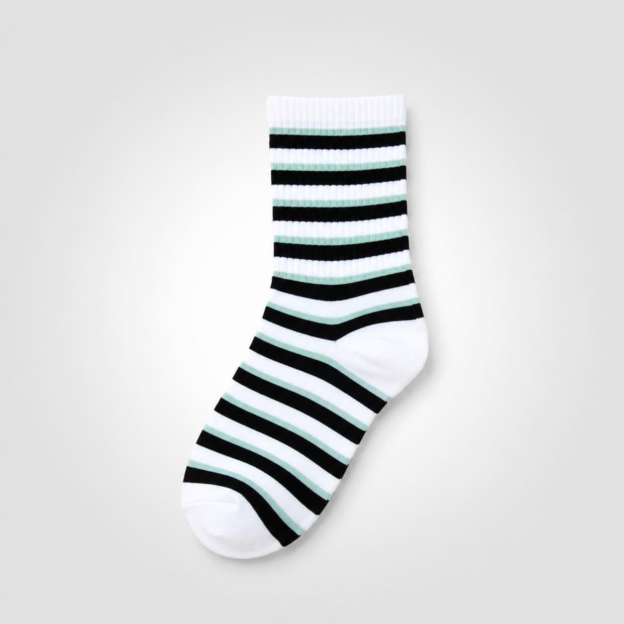Ocean Breeze Color Block Cotton Socks